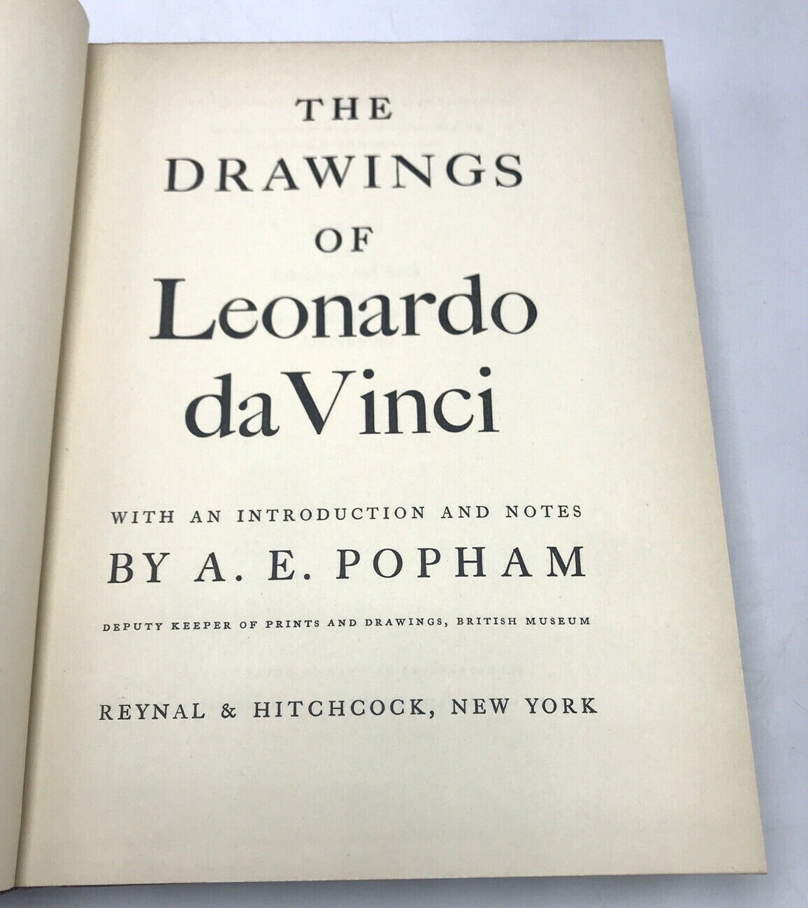 1945 The Drawings Of Leonardo Da Vinci Hardcover w DJ A. E. Popham Editor eBay