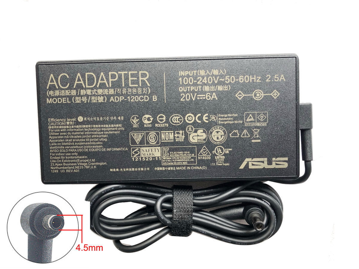 20V 6A 120W AC Adapter Charger For ASUS Zenbook Flip 15 Q528
