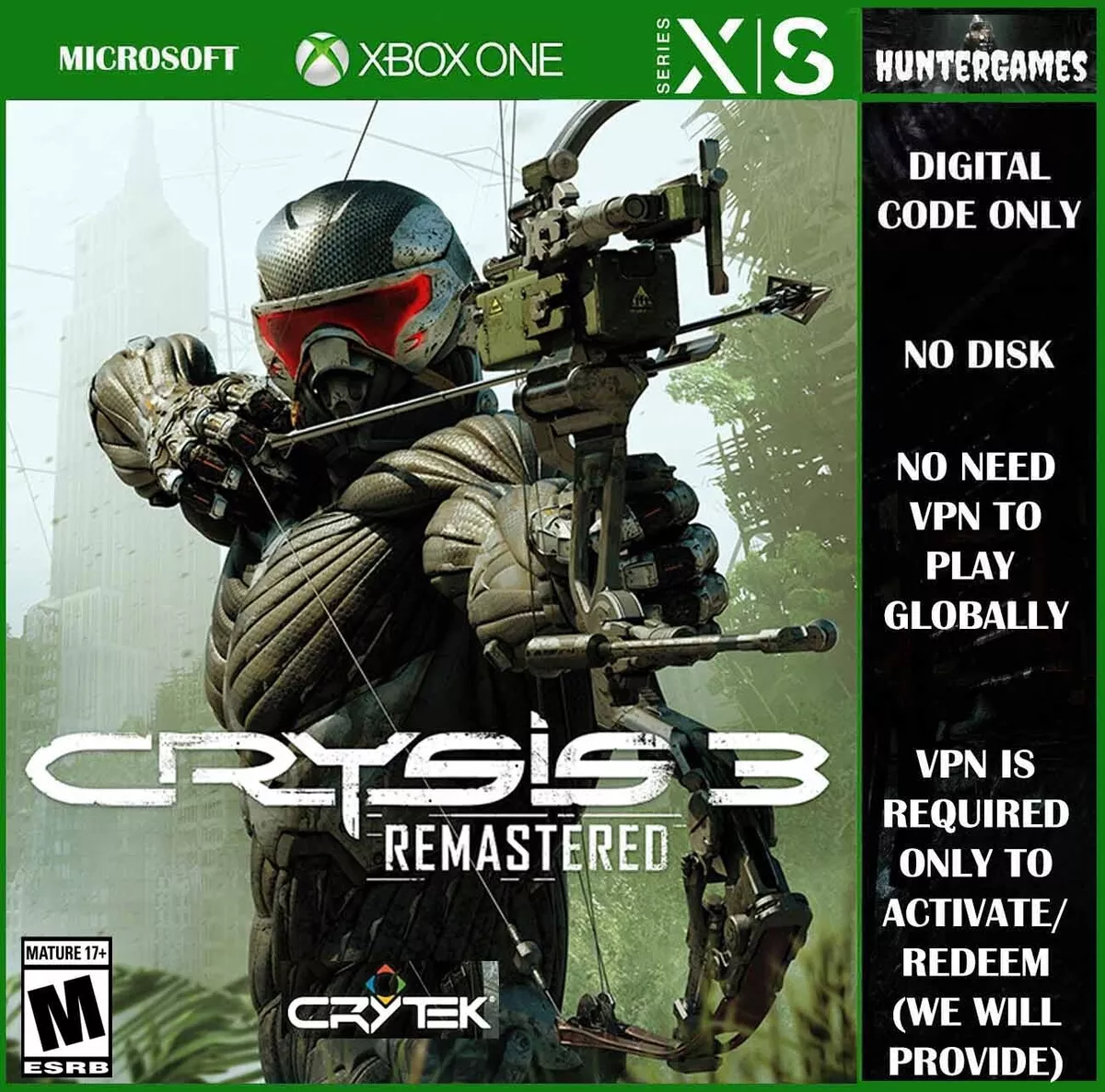 Crysis 3 Hunter Edition para Xbox 360 - Seminovo