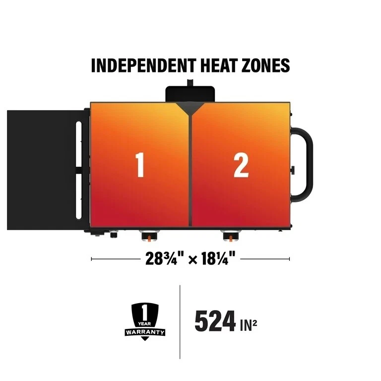 Blackstone Burner 28” estación de cocción plancha de propano - negra con cubierta dura Foto 4 de 4