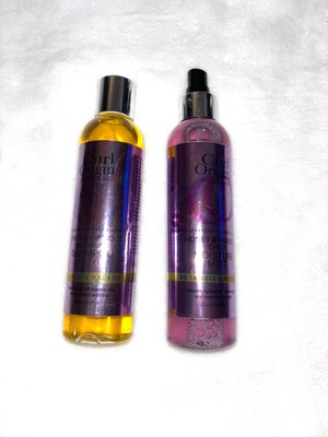 Preowned Curl Origin Honey & Hibiscus Shampoo & Curl Spray Duo