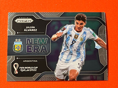 2022 Panini Prizm World Cup #30 Julian Alvarez RC New Era   Argentina Man City