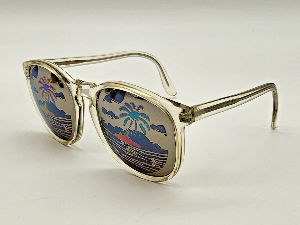 Gafas de sol vintage Michele Lamy "difusas" palmeras espejo Foto 2 de 4