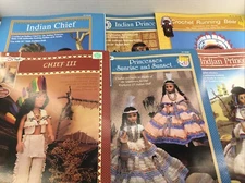 Crochet Patterns Native American Doll Clothes Fibre Craft Princess Granny Core