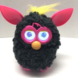 pink and black furby