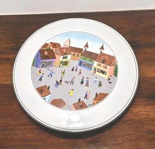 Royal Luxembourg Villeroy Boch Design Naif Vitro Porcelaine Large Cake Plate 12"