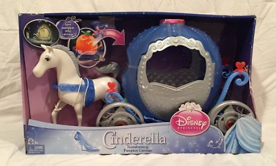 Disney Cinderella Transforming Pumpkin Horse Carriage Doll Accessories NEW