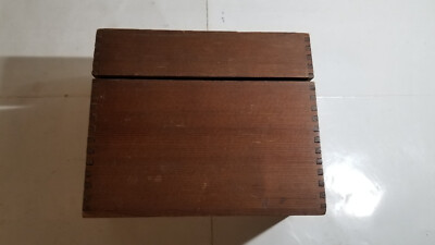 Vintage Rowe Filing Practice Set - H M Rowe Company Wooden Box