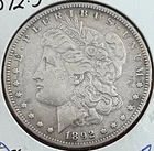 1892-s Morgan silver dollar , VF, scarce date