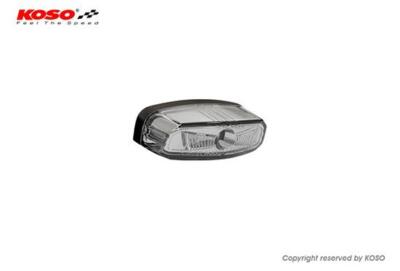 KOSO High-Power LED Rücklicht HAWKEYE mit Kennzeichenleuchte, Rauchglas , HB0340