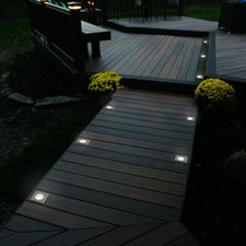 5x In Ground IP67 Recessed Walk Over Light Decking Patio Uplight Garden Outdoor 