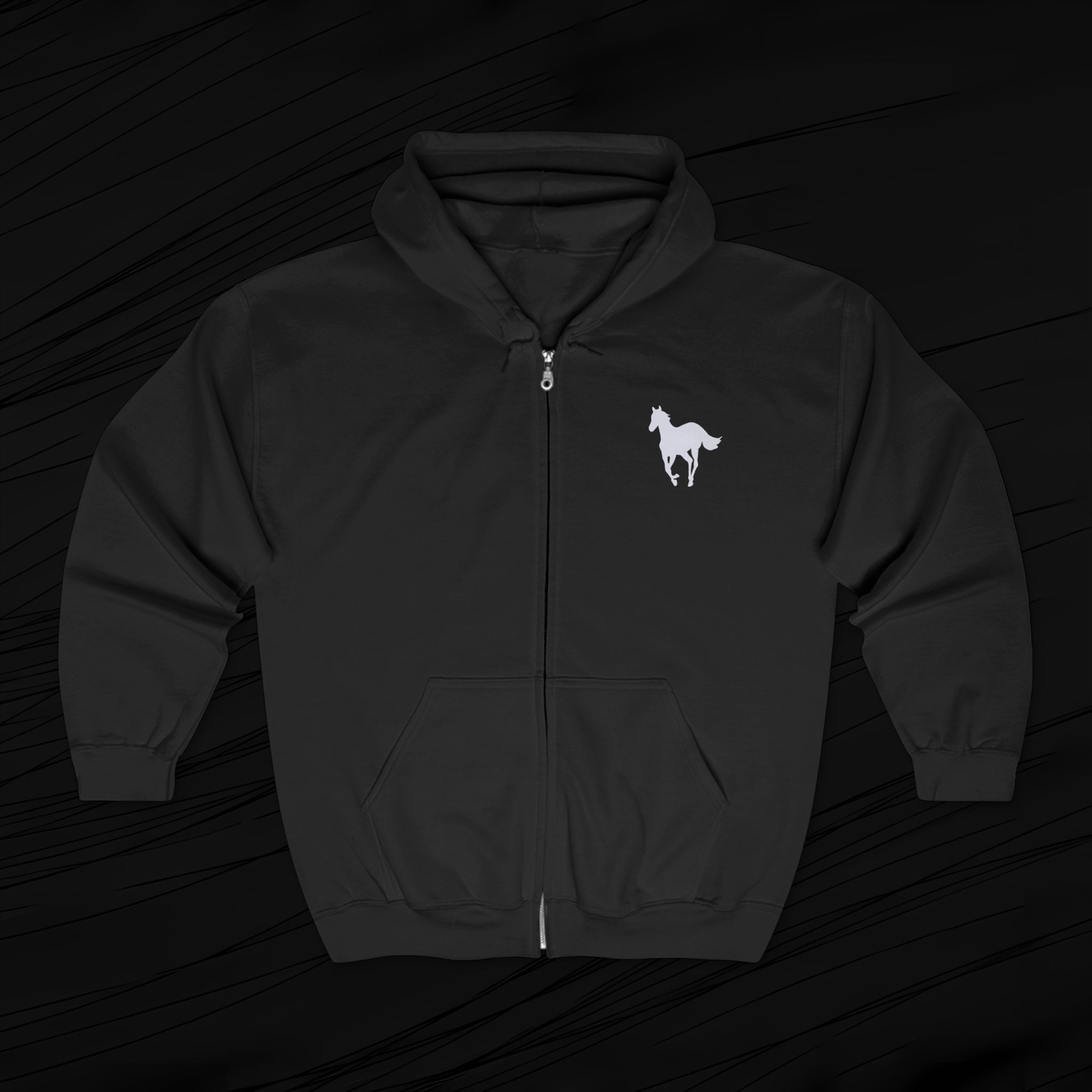 Felpa con cappuccio e zip Deftones White Pony Album Alternative Rock Band unisex full zip