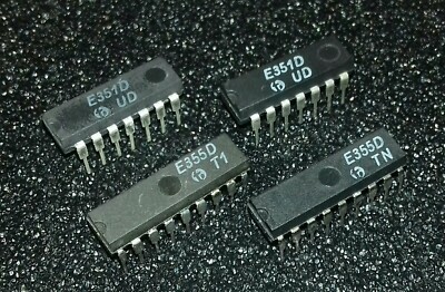 SET 2x E351D und 2x E355D Timer ICs GDR HFO 
