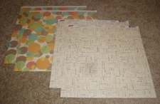 Moxxie 12x12 Double Sided Papers(4) ~ Bake Shoppe.....Kitchen/Busy Baker Words