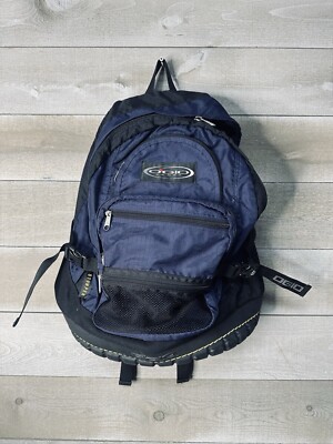 Ogio Sport Stomper Laptop Rubber Bottom Back Pack Bookbag Day Bag Blue Black