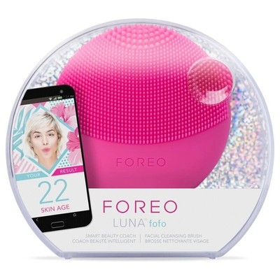 FOREO LUNA FOFO Battery Power Facial Cleansing Brush (FUCSHIA) NEW