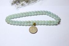 Video Certified Green A JADE Jadeite Beads Circle Necklace 26 inches    509236