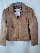 Rino & Pelle Women's Gittel.350s21 Leather Jacket, Toasted Nut, Size 38 (uk 10)