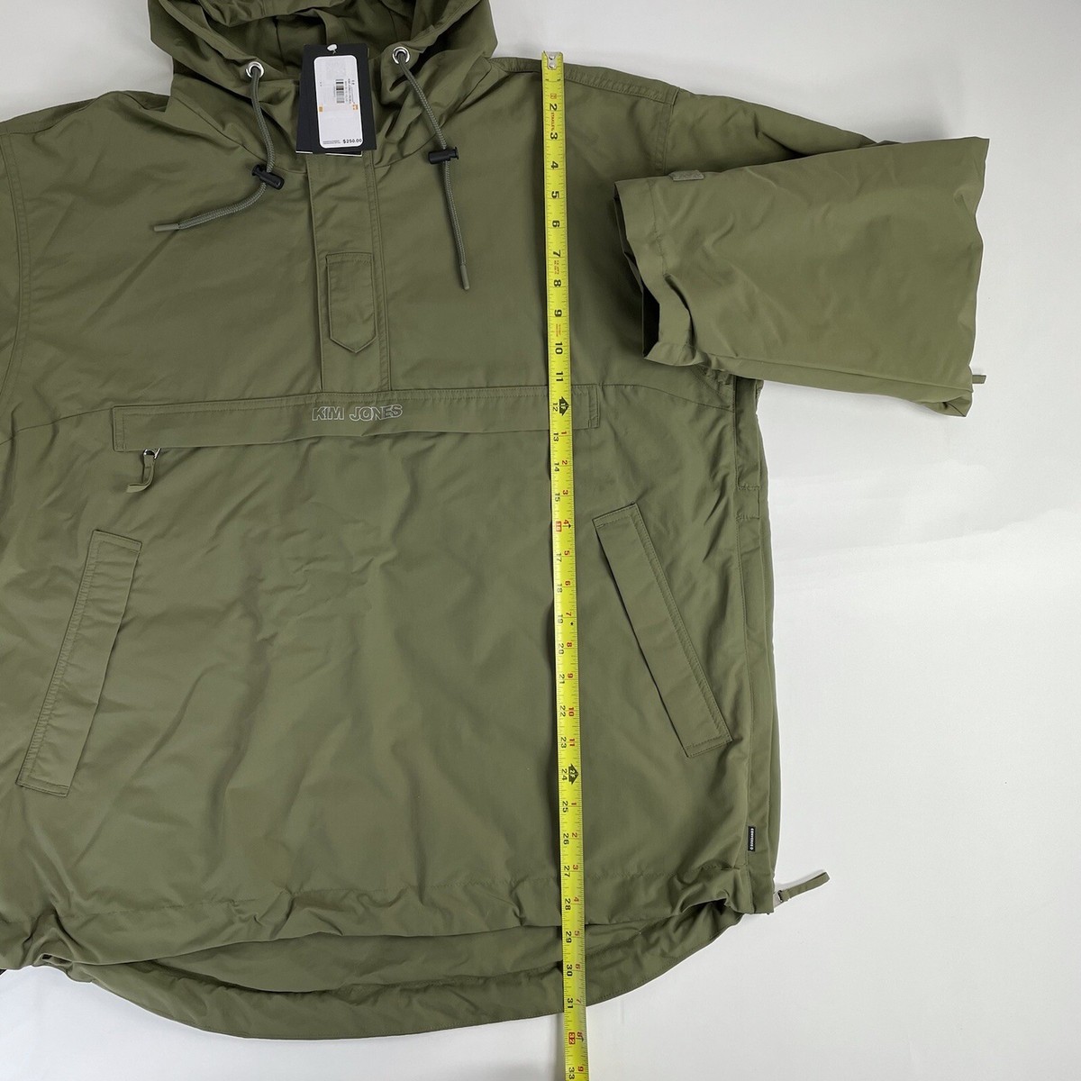 Converse Kim Jones Parka Jacket S-XXL Mens Olive Green Half Zip
