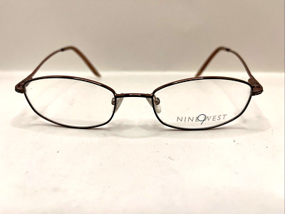 Nine West Eyeglasses 334 OSU9 NEW Designer Frames Only Brown 50-18-135