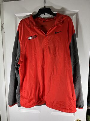 Nike Golf Verizon Wireless Indycar Series Mens XXL Red 1/4 Zip Pullover ...