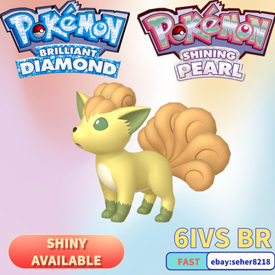 Pokemon Brilliant Diamond Shining Pearl 6iv Shiny Vulpix Battle Ready Ebay