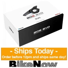  Sena 20S EVO Dual Pack Motorcycle Helmet Headset Intercom Bluetooth System