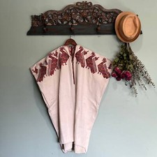 Vintage Handwoven Guatemalan Huipil Embroidered Blouse . Textile Arts from NAHU