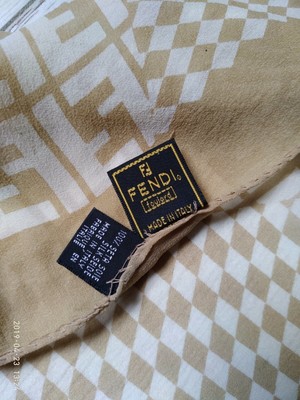 fendi foulard silk scarf