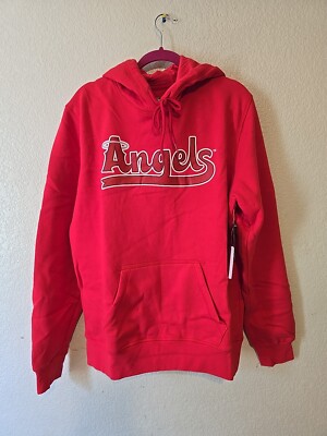 Los Angeles Angels New Era Red Baseball Pull Over Hoodie