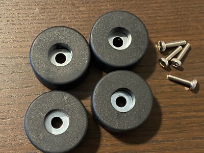 4 New FEET w/ hardware for Sansui 8080 9090 8080DB 9090DB Heavy-Duty Foot Parts