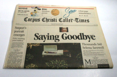 Corpus Christi Caller Times April 3 1995 - Selena Rare Newspaper Vintage