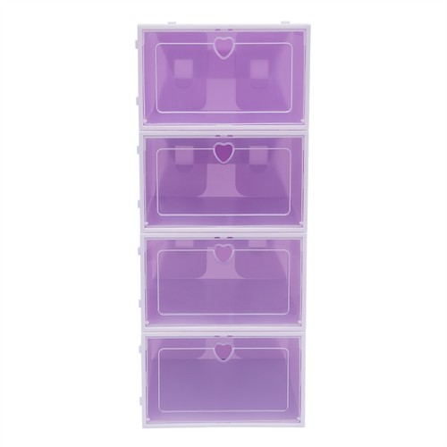 Caja de almacenamiento de zapatos de 20 piezas cajas de zapatos caja de zapatos de plástico cubierta abatible gruesa - Imagen 20 de 23