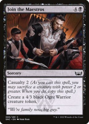 Magic the Gathering (mtg): SNC: Join the Maestros  (x 4)
