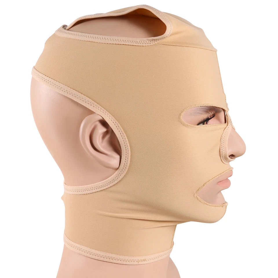 Anti-Aging Wrinkle Full Face Neck Chin Lift Slim Mask Breathable Tight Flexible - Image 2 of 4
