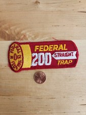 Federal Premium Ammunition Vintage Embroidered Trap Shooting Patch 200 Straight
