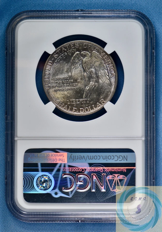 1925 Stone Mountain Commemorative 50c NGC MS 65 - Lustrous Vibrant Earth Tones!! - Image 2 of 4