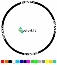 Kit di 8 adesivi in vinile tunig per cerchi bicicletta mtb GIANT