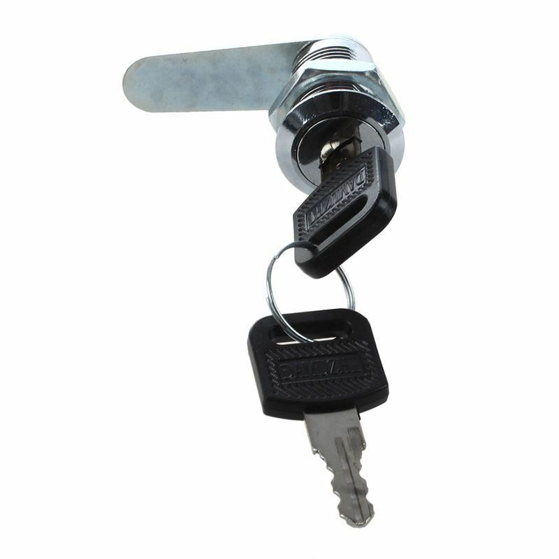 Cam Lock w/ 2 Keys For Office Furniture Cupboard Door Drawer