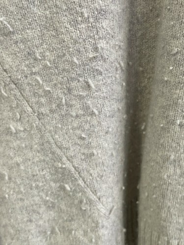 BANDE STUDIO Rib Detail Crew Neck Knit in Pale Grey LS Size 14 AU WITH DEFECTS - Picture 7 of 9