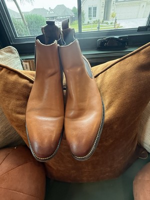 Aldo Mens Tan Leather Chelsea Boots Cognac Ankle Booties Size 11 EUR 44 Aldo Men Chelsea Ankle High Boot-Cognac-Size 11 MSRP $180 | eBay main image 3