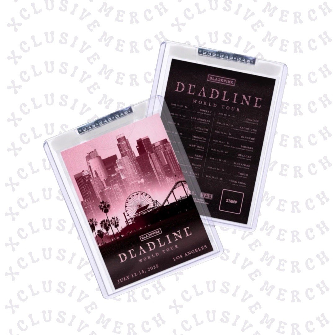 BLACKPINK DEADLINE TOUR 韓国限定トレカ BLACKPINK: Deadline Merch 2025— OFFICIAL SOLD OUT LA Los