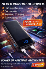 Portable Charger Power Bank 40000mAh Powerbank PD 30W and QC 4.0 Fast Charging