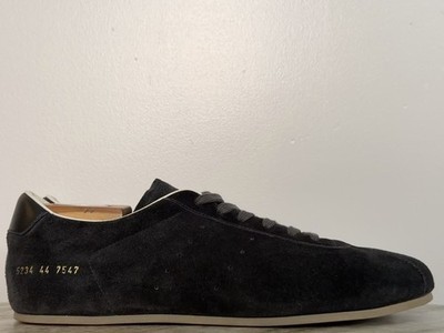 COMMON PROJECTS BLACK LOW PROFILE DRIVING SUEDE SNEAKERS 11 EU 44 $530 ITALY