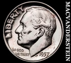 1957 Silver Roosevelt Dime - Choice Gem Proof  Lustrous  No Reserve  #G8195