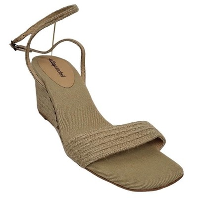 Jeffrey Campbell Women's Sailboat Ankle Strap Wedge Sandal Tan