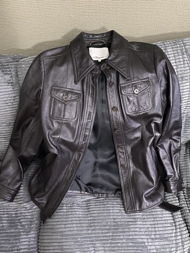 Pre Owned 3.1 Phillip Lim Women Brown Leather Jacket 4
