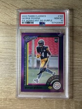 2022 PANINI CLASSICS PURPLE /25 SIGNIFICANT SIGNATURES GEORGE PICKENS PSA 10