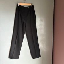 Vintage EVAN PICONE Women's 8 Black Wool Blend Classic Trousers Pants Retro