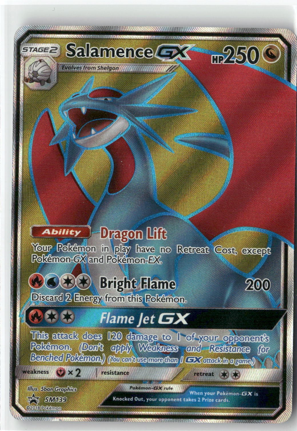Salamence GX, Pokémon SM Promos Promo, SM139 NM